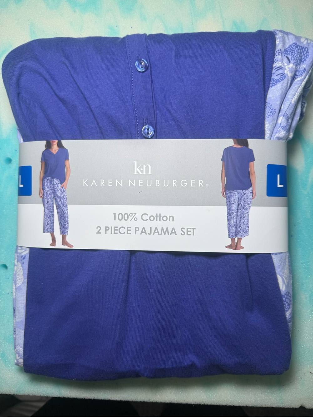 Karen Neuburger Girls' Purple Two-Piece Cotton Pajama Set
